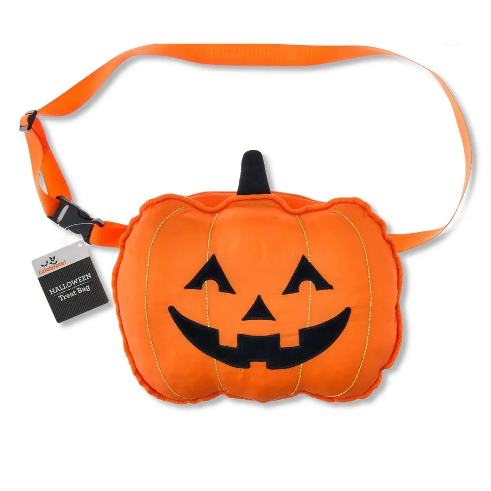 Kids Pumpkin Crossbody Bag - Orange Halloween Shoulder Bag